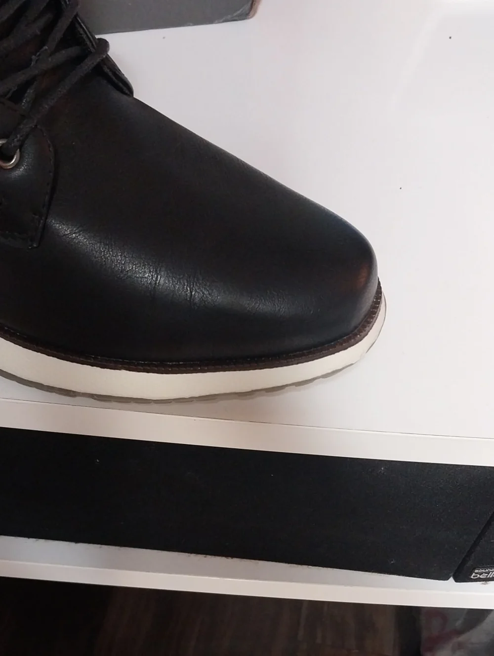 Men's Black High-Top Casual Boot
